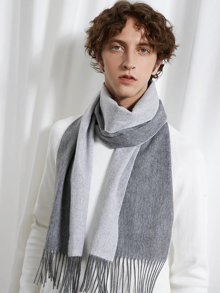 100% Wool Double sided Scarf