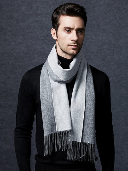 100% Wool Double sided Scarf