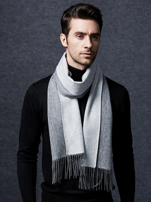 100% Wool Double sided Scarf