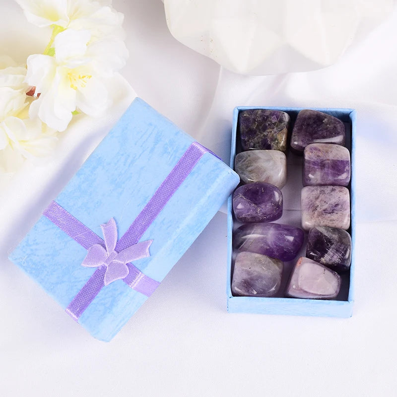 10 Pcs /Set Healing Mini Natural Tumbled Stones