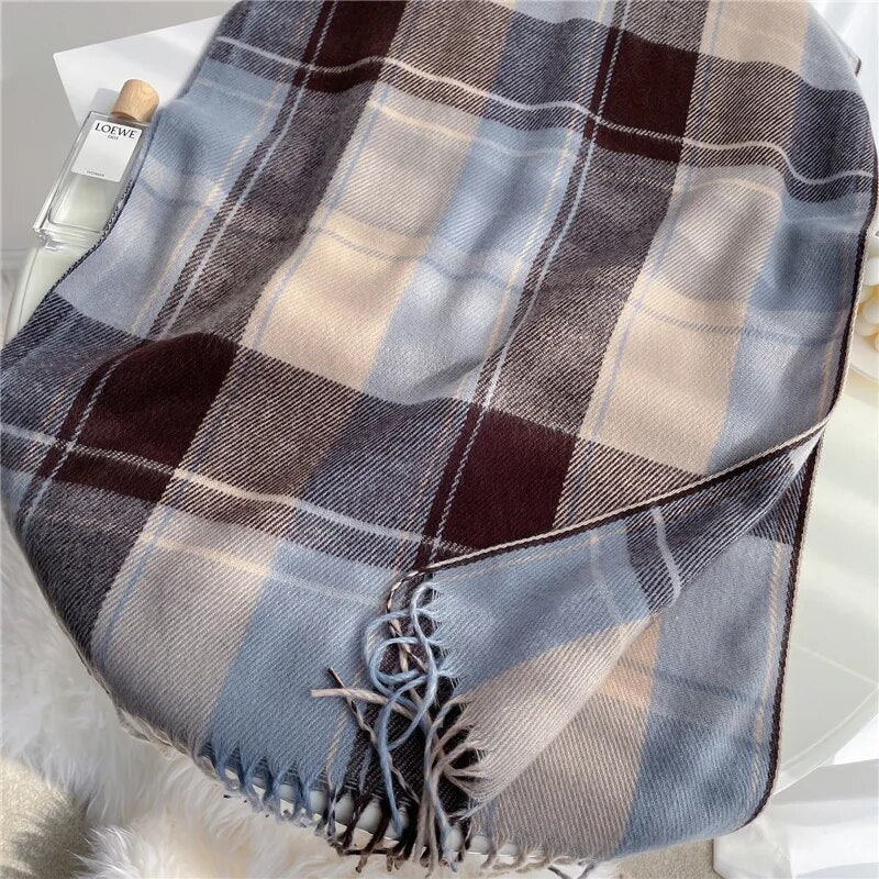 Warm Winter 200*50 CM/ 78.7*19.6 Inch Long Plaid Scarf