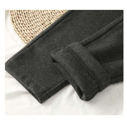 Autumn Winter High Waist Women's Woolen Pencil Trousers