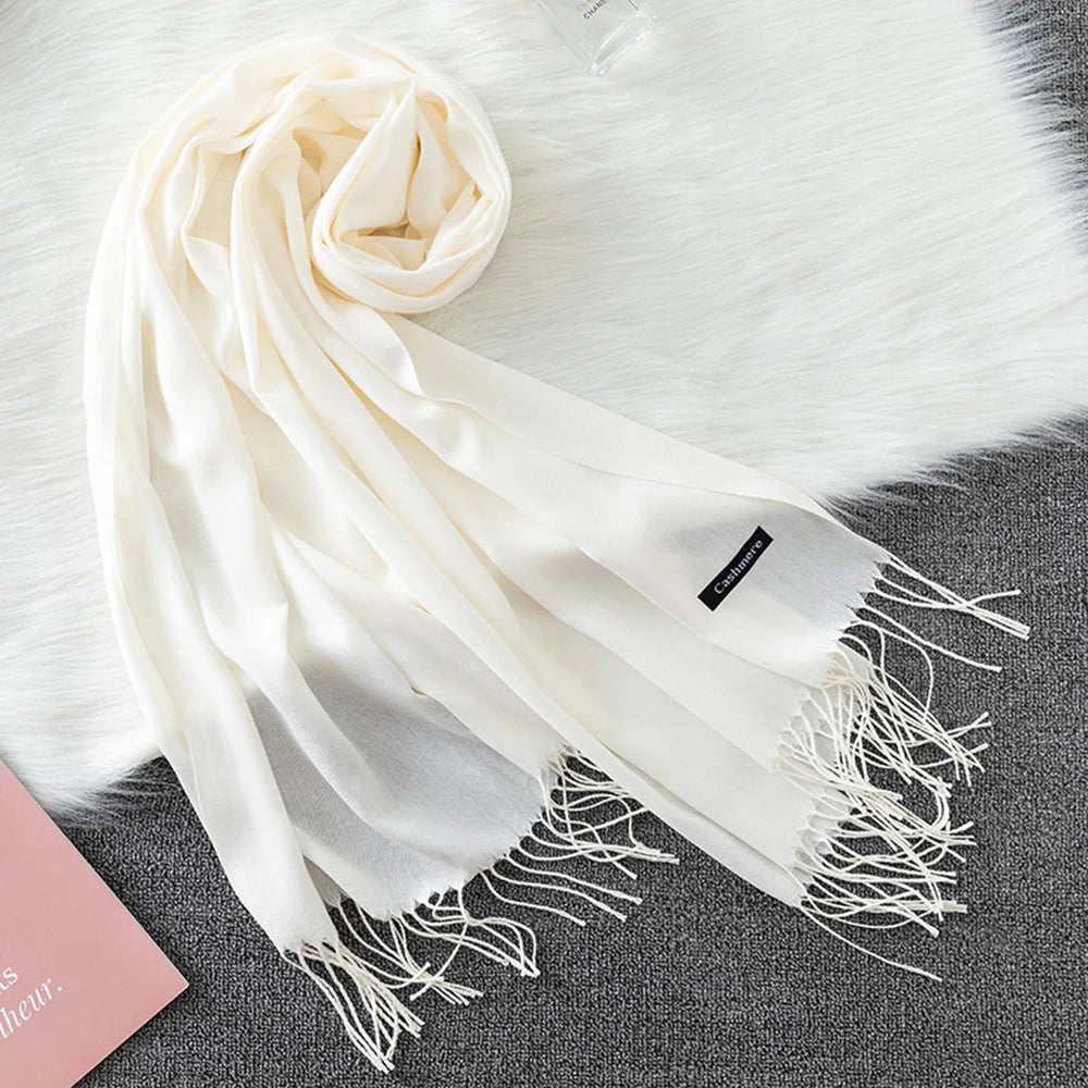 Light Cashmere Scarf 200*70 CM Cashmere Hijab Shawl