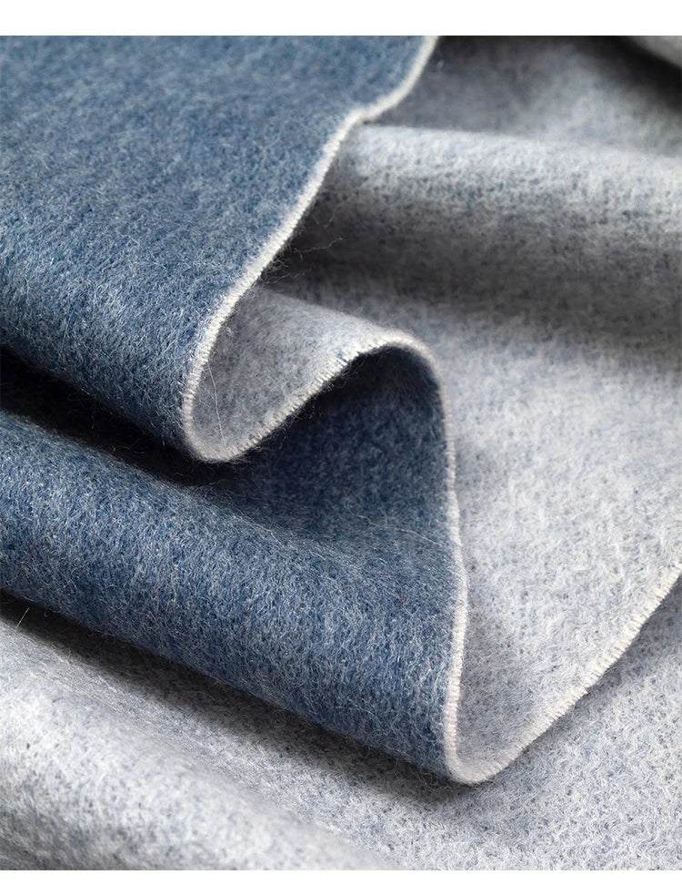 100% Wool Double sided Scarf