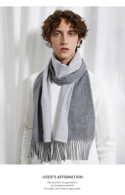 100% Wool Double sided Scarf