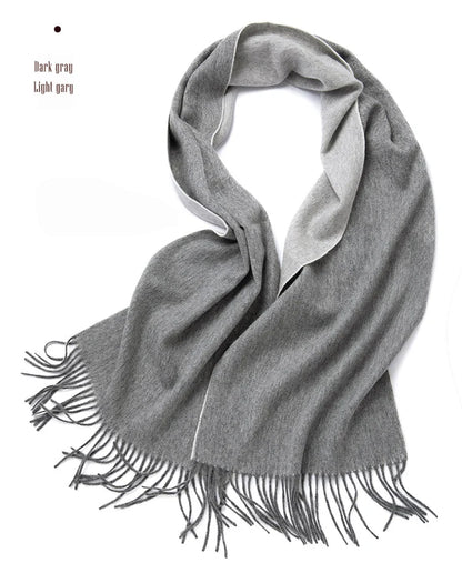 100% Wool Double sided Scarf