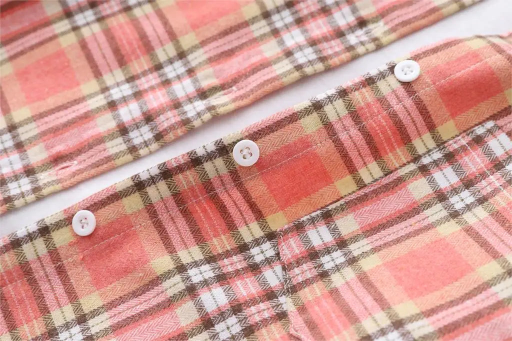 Women's Loose Autumn Plaid Shirt