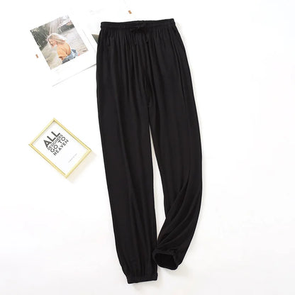 Pure Modal Cotton Pajama Bottoms Seamless Women's Home Trousers