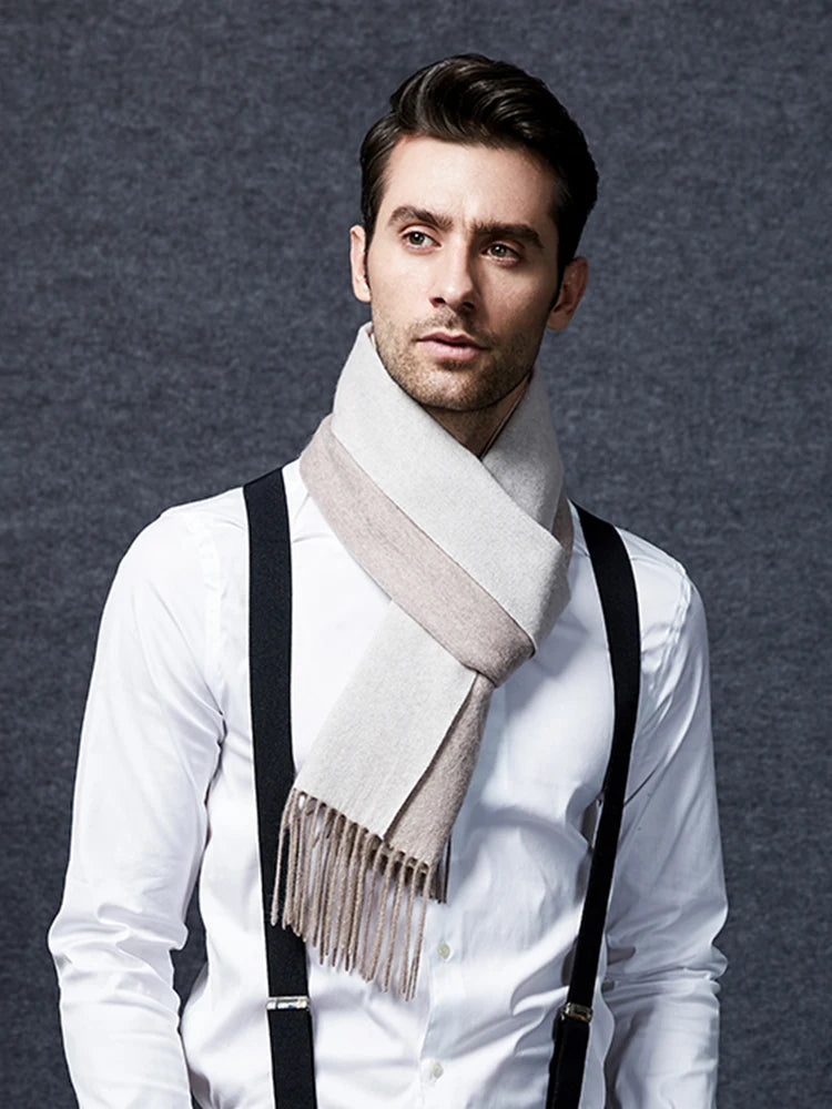100% Wool Double sided Scarf