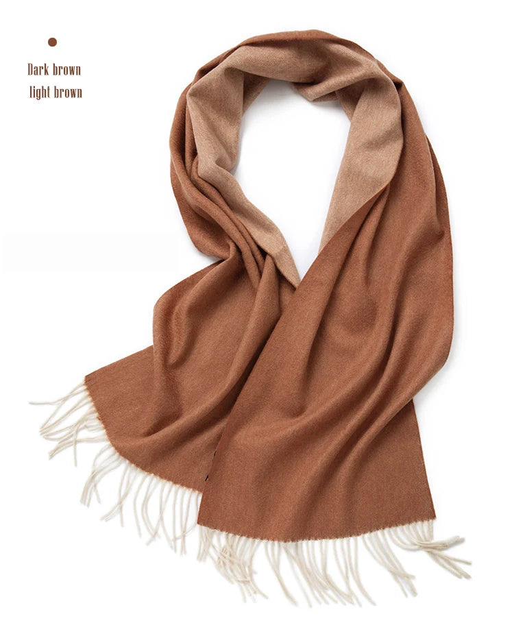 100% Wool Double sided Scarf