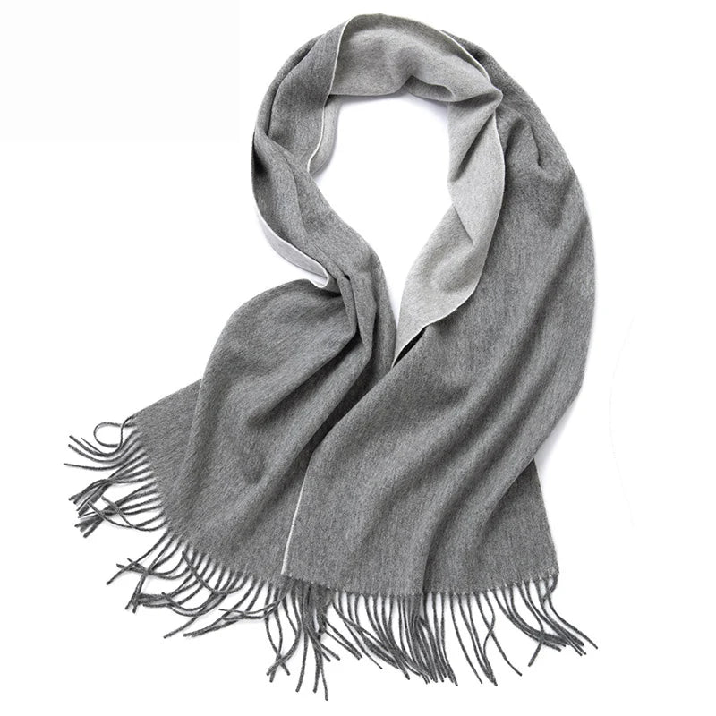 100% Wool Double sided Scarf