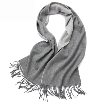 100% Wool Double sided Scarf