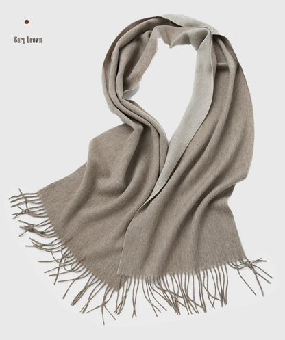 100% Wool Double sided Scarf