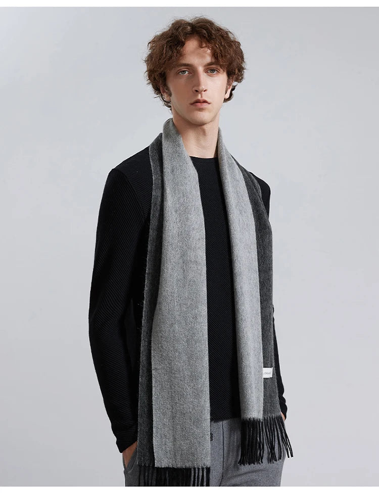 100% Wool Double sided Scarf