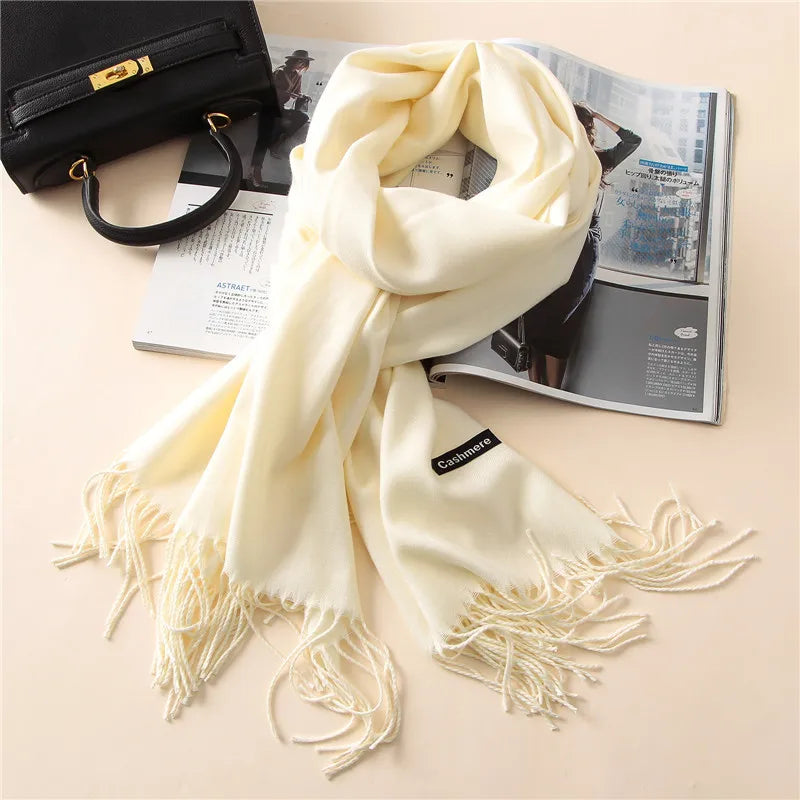 Light Cashmere Scarf 200*70 CM Cashmere Hijab Shawl