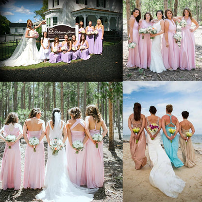 72 Styles Multiway Infinity Dress Shades of Green Bridesmaids Floor Length Dress