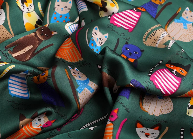 Cats Print 90*90 CM Scarf