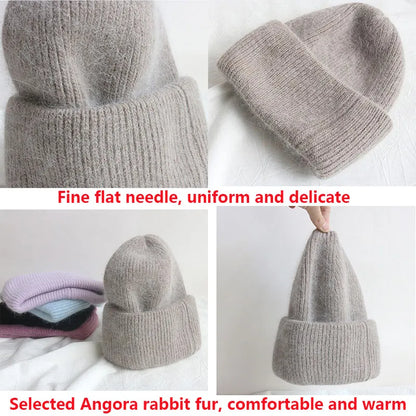 Rabbit Fur Winter Hat