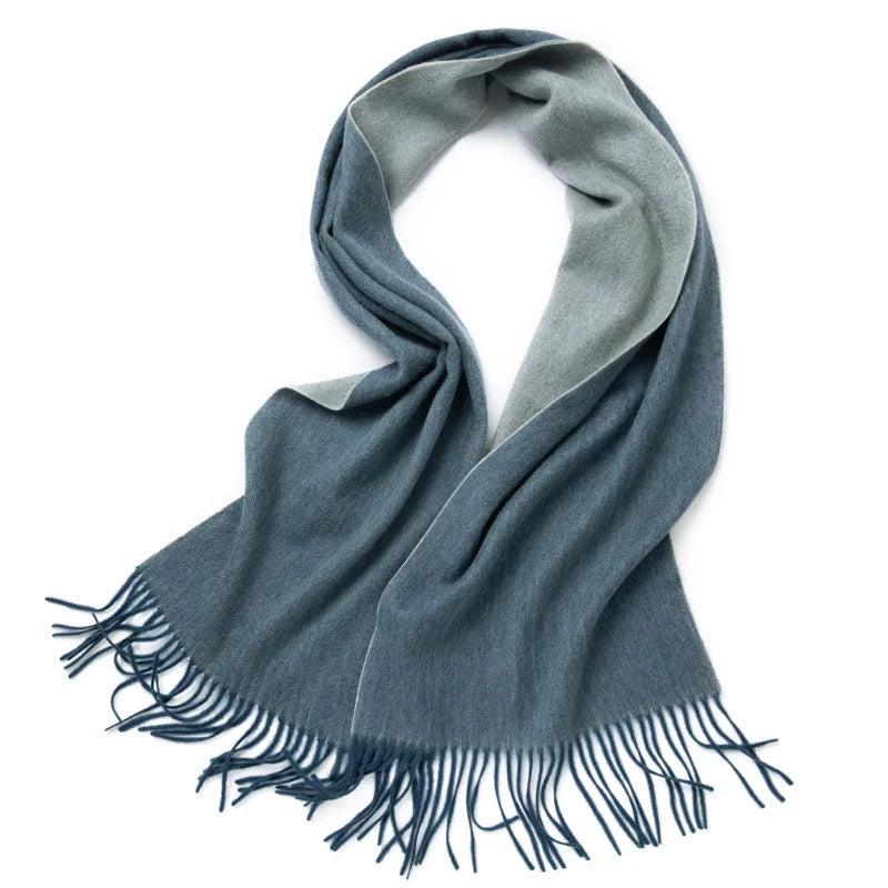 100% Wool Double sided Scarf