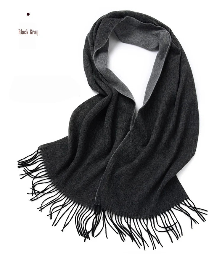 100% Wool Double sided Scarf