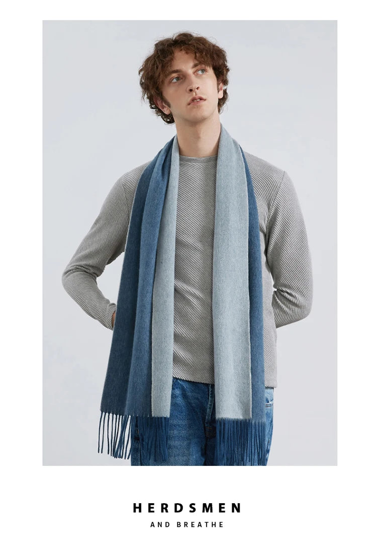 100% Wool Double sided Scarf