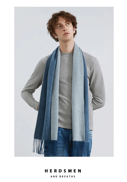 100% Wool Double sided Scarf