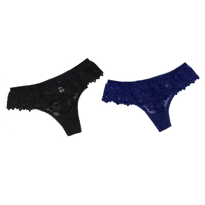 2Pcs/lot Women Sexy Lace Low-waist Panties