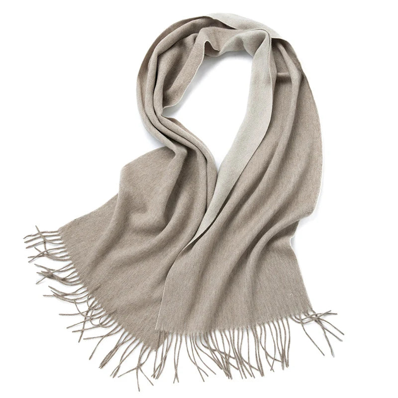 100% Wool Double sided Scarf