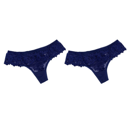 2Pcs/lot Women Sexy Lace Low-waist Panties