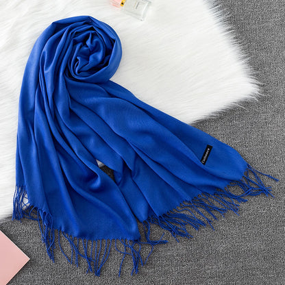 Light Cashmere Scarf 200*70 CM Cashmere Hijab Shawl