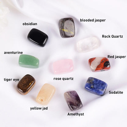 10 Pcs /Set Healing Mini Natural Tumbled Stones