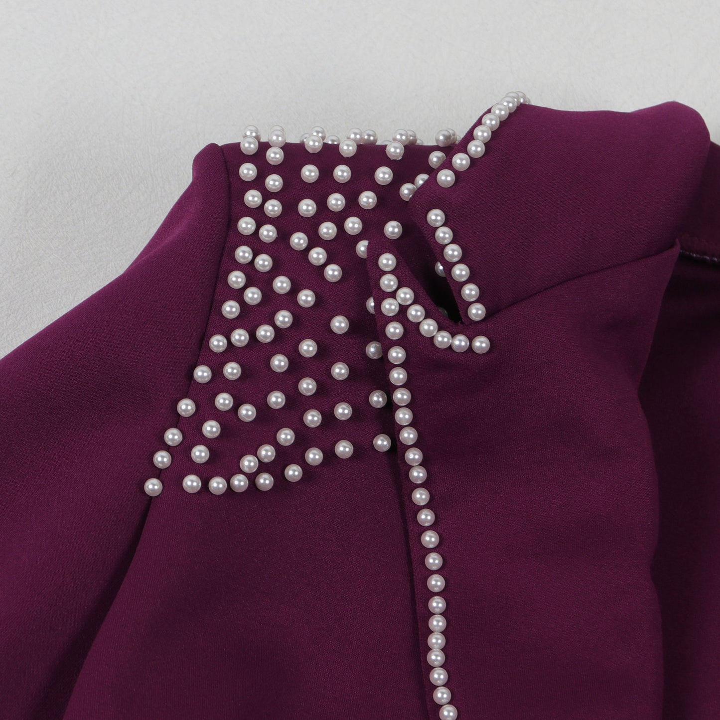 Women’s Pearl-Embellished Single-Button Suit