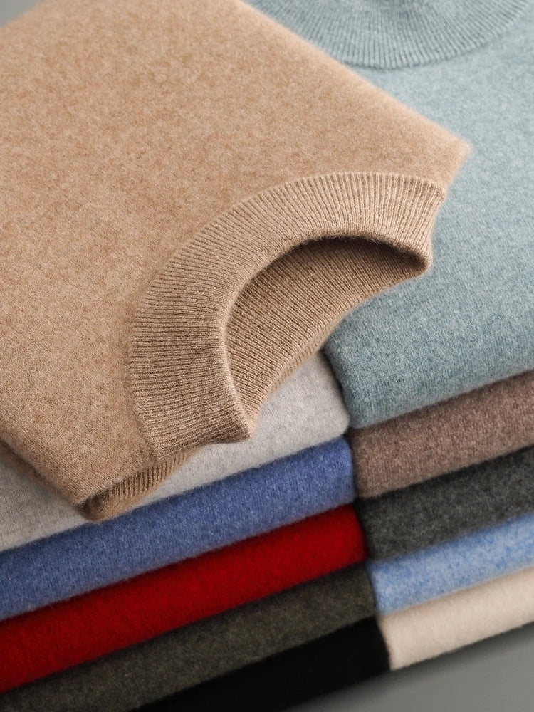 Men's 100% Merino Wool Crewneck Sweater