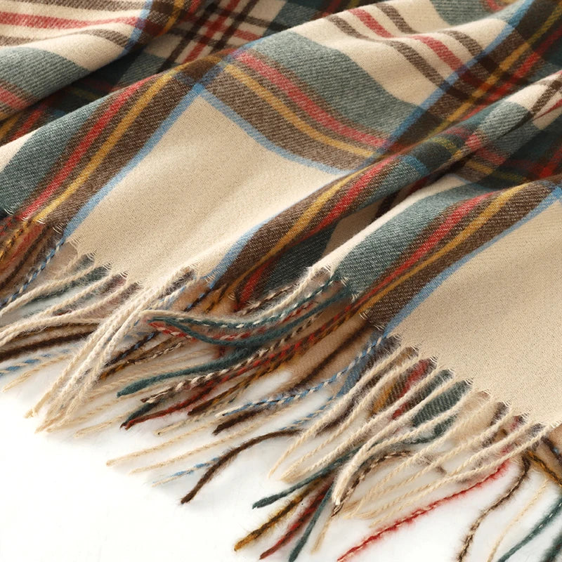 Plaid Cashmere-Like Long Scarf 200*70 CM