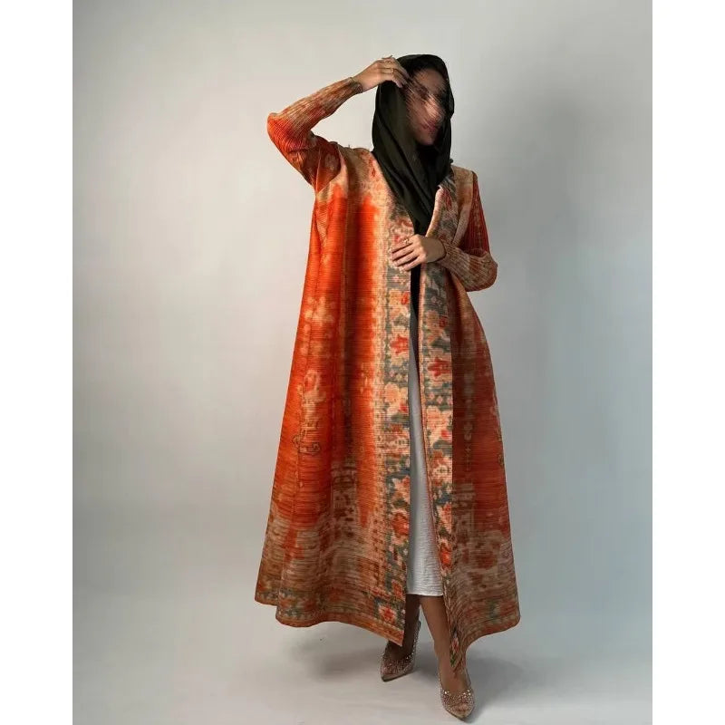 Open Printed Cardigan Abaya – Modest Cardigan