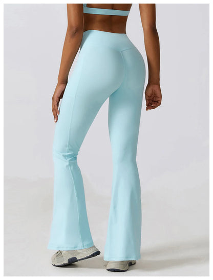 Flare Leggings High Waist Wide Leg Yoga Trousers