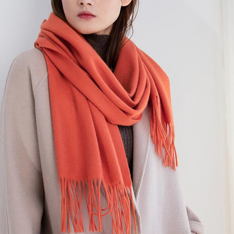 100% Wool Solid Colors Scarf