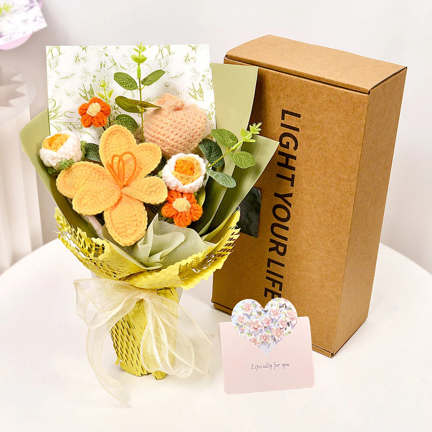 Handmade Crochet Tulip Bouquet – Valentine’s Day Gift for Her