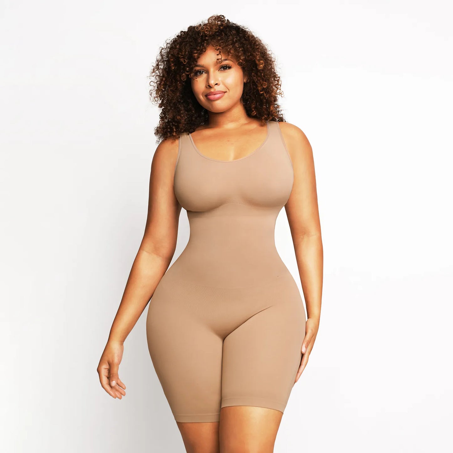 Seamless Round Neckline One Piece Sport Corset Jumpsuit Or Romper