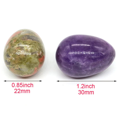 Egg Shape Natural Healing Stones 22x30 MM