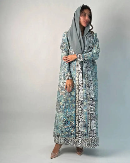 Open Printed Cardigan Abaya – Modest Cardigan