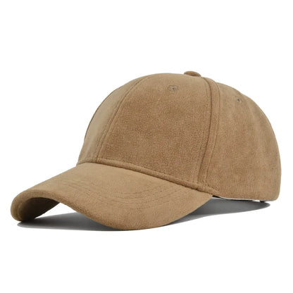 Faux Suede Baseball Cap For Men and Women