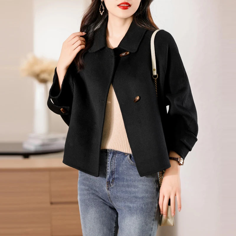 100% Pure Cashmere Thick Short Jacket