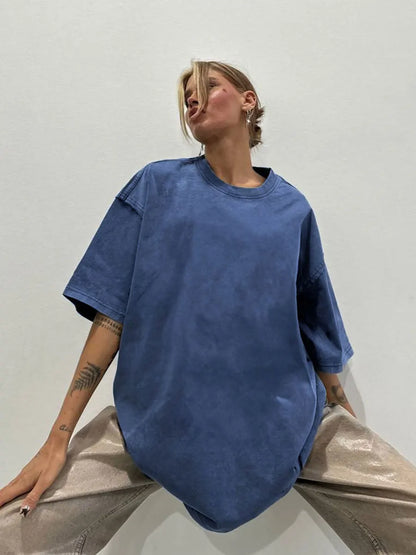 100% Cotton Retro Oversize T-Shirt