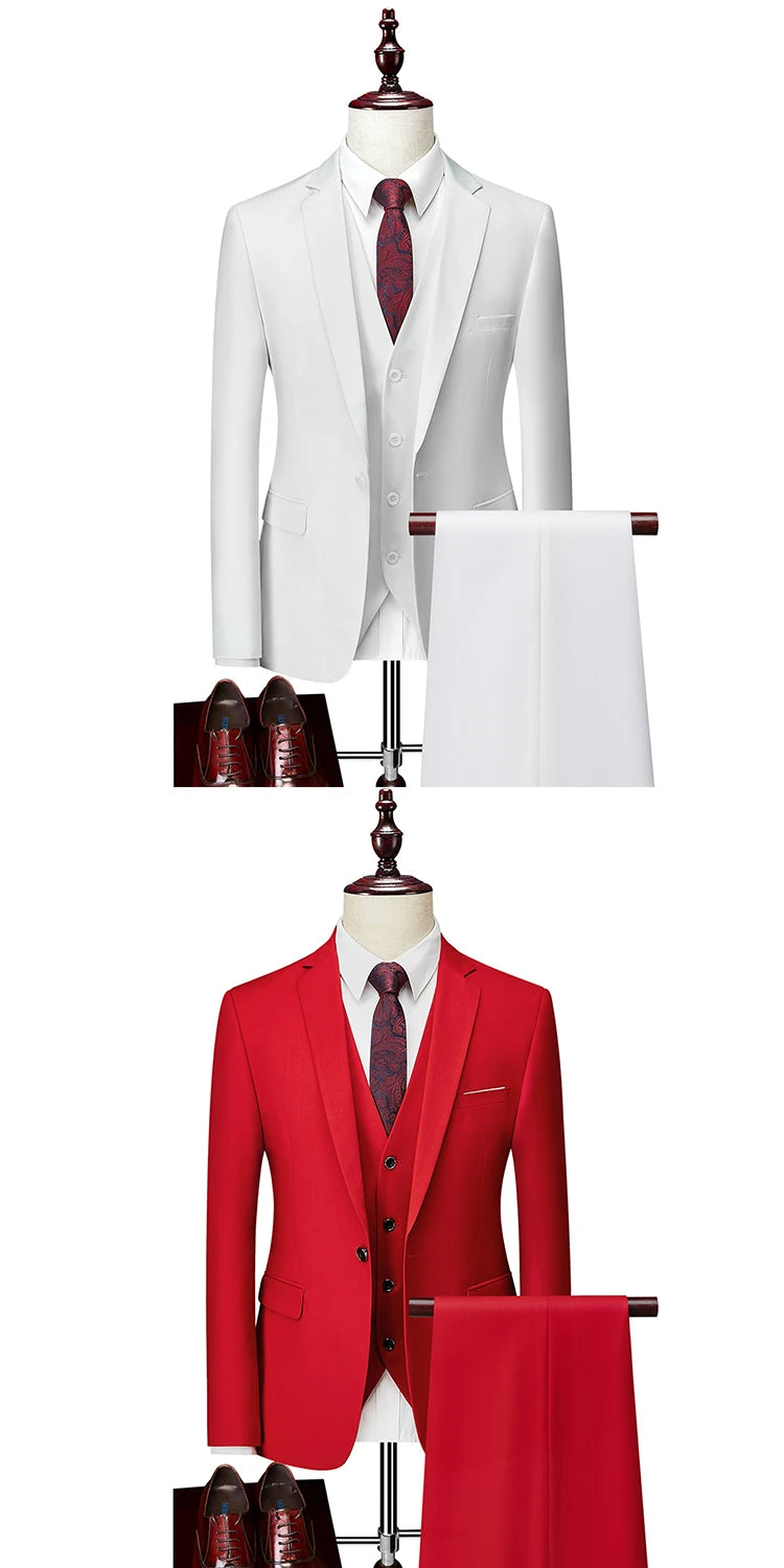 Men’s 3-Piece Formal Business Suit