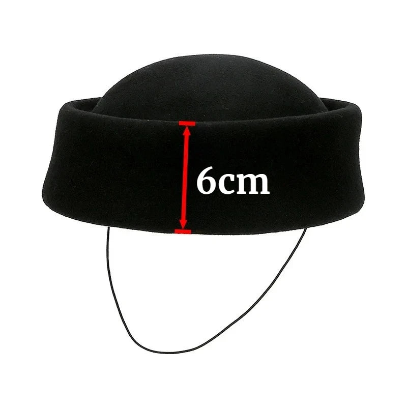 100% Wool Felt Beret Hat - Gift For Her