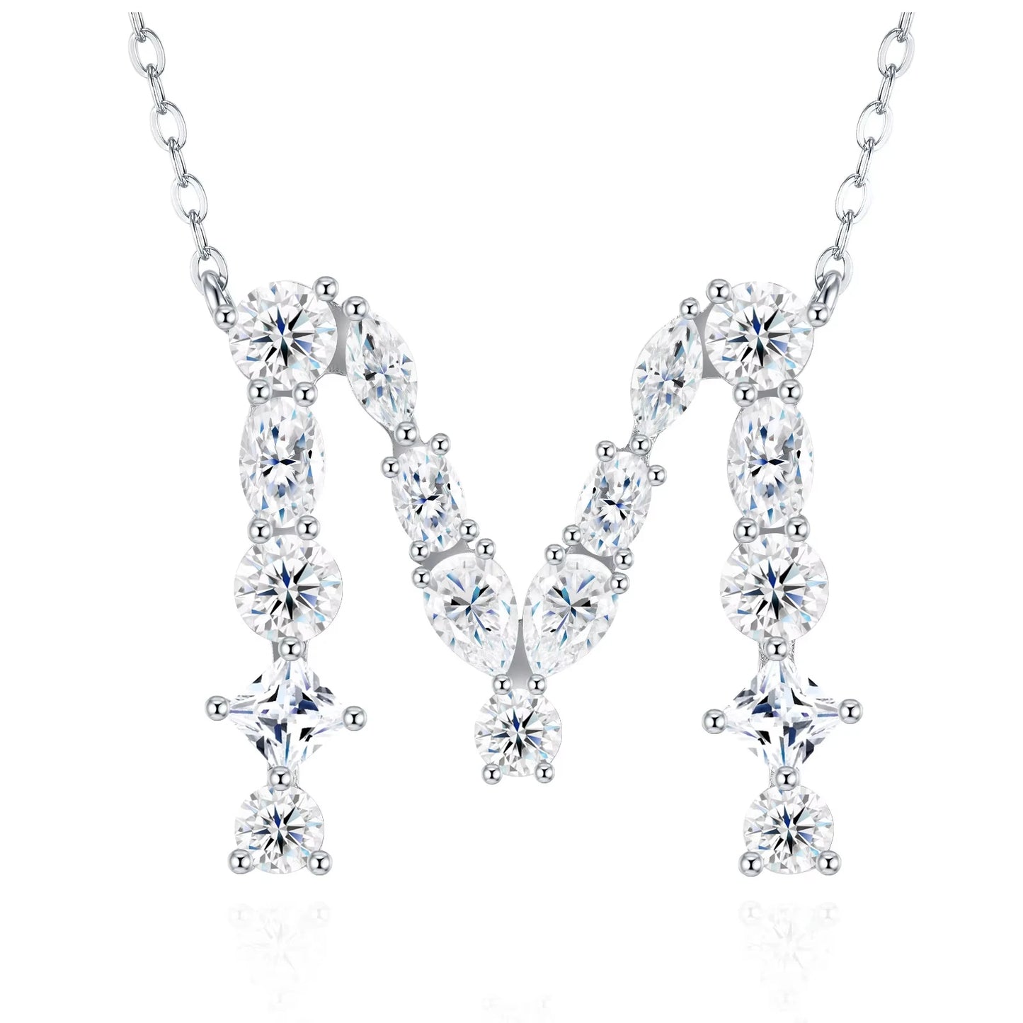 Moissanite Letters Necklace - Luxury Christmas Gift For Women & Men