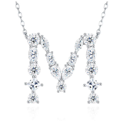 Moissanite Letters Necklace - Luxury Christmas Gift For Women & Men
