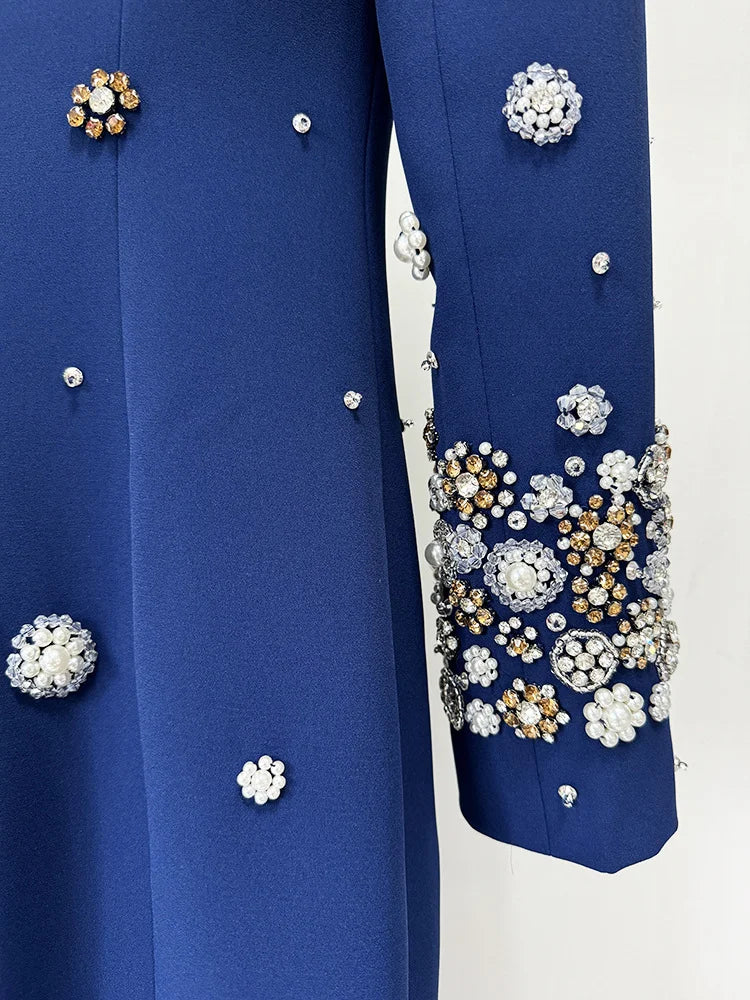 Luxury Beaded Floor-Length Formal Dress – High Street Dress