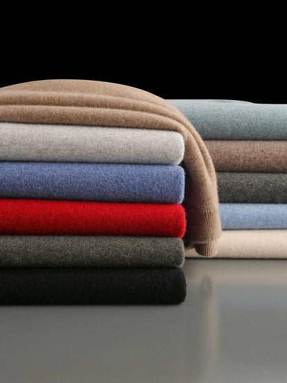 Men's 100% Merino Wool Crewneck Sweater